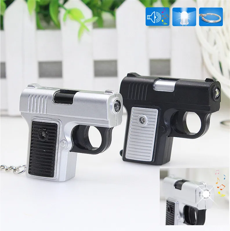 LED Flashlight Cool handgun keychain with sound,simulation toys KeyRings,Children gift popular Key chain bag car pandent
LED Flashlight Cool handgun keychain with sound,simulation toys KeyRings,Children gift popular Key chain bag car pandent