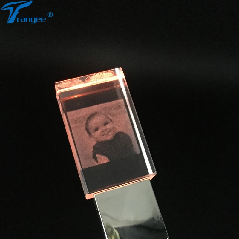 Trangee Кристалл USB флеш накопители 4 ГБ 8 16 32 2.0 Memory Stick Флеш накопитель оранжевый свет
