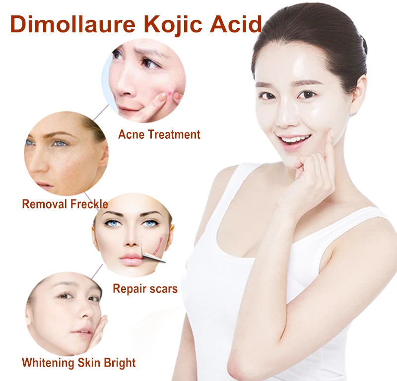Dimollaure 50 г чистый 99% Kojic кислотный порошок отбеливающий крем для ухода за лицом