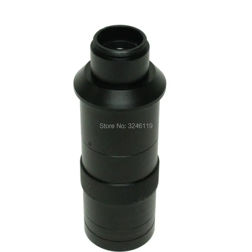 

8X~130X Adjustable Zoom C lens 0.12X ~ 2X Industrial Microscope Camera With 2X Auxiliary Eyepiece Increase Working Distance