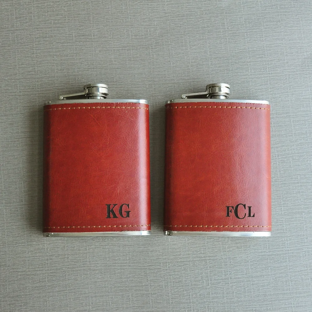 Personalized Groomsman Flask 8 OZ, Leather Wrapped Flask Best Man Gift Wedding Favor Birthday Gift for Him Daddy gift
Personalized Groomsman Flask 8 OZ, Leather Wrapped Flask Best Man Gift Wedding Favor Birthday Gift for Him Daddy gift