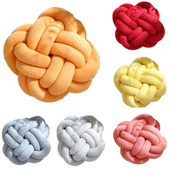 Handmade Woven Knot Ball Soft Knitting Pillows Soft Plush Solid Flower Design Throw Pillow with Pillow Core Office Car Seat
Handmade Woven Knot Ball Soft Knitting Pillows Soft Plush Solid Flower Design Throw Pillow with Pillow Core Office Car Seat