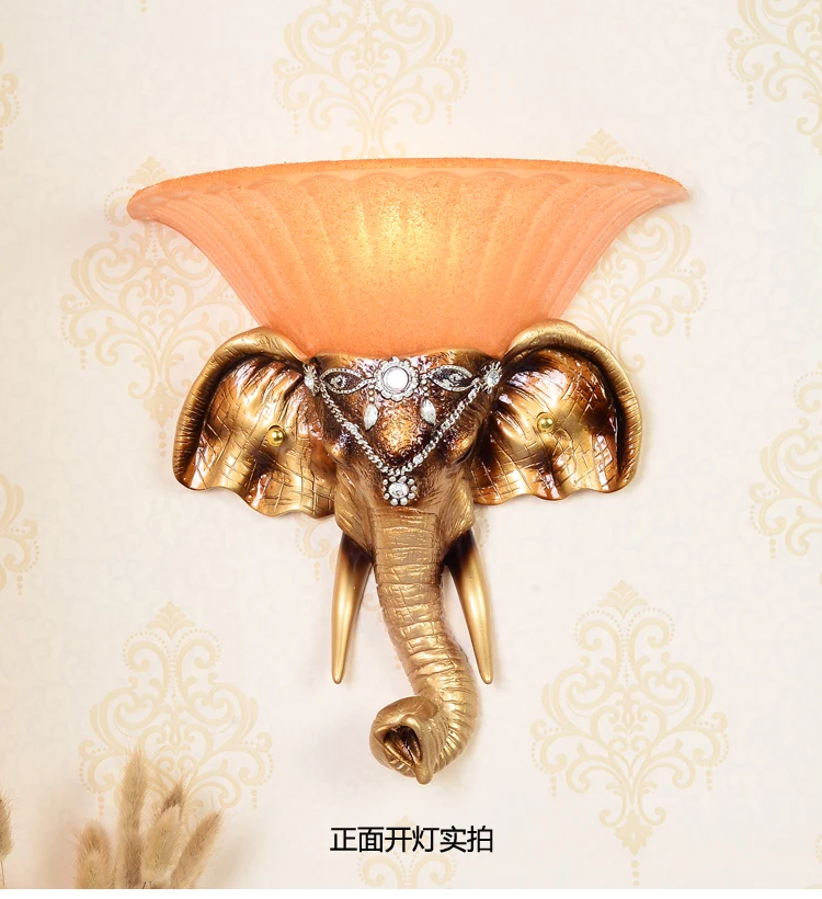 Restore ancient ways elephant wall lamp. The head of a bed resin corridor wall lamp
Restore ancient ways elephant wall lamp. The head of a bed resin corridor wall lamp