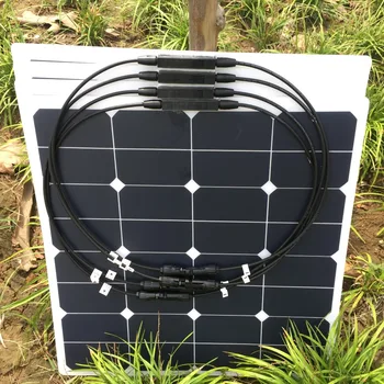 4pcs Flexible Solar Panel 50w; semi flexible solar panel module cell 50w; sunpower solar panels; 12V OR 24V battery charger
4pcs Flexible Solar Panel 50w; semi flexible solar panel module cell 50w; sunpower solar panels; 12V OR 24V battery charger