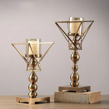 Modern European style Home Furnishing high-grade soft metal candlestick decration room Hotel Der Bar with candles
Modern European style Home Furnishing high-grade soft metal candlestick decration room Hotel Der Bar with candles