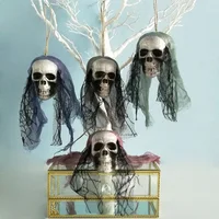 Halloween Foam Skull Bride Clothes Halloween Decor Bone Head Hanging Home Decorations DIY Festival Party Supplies image