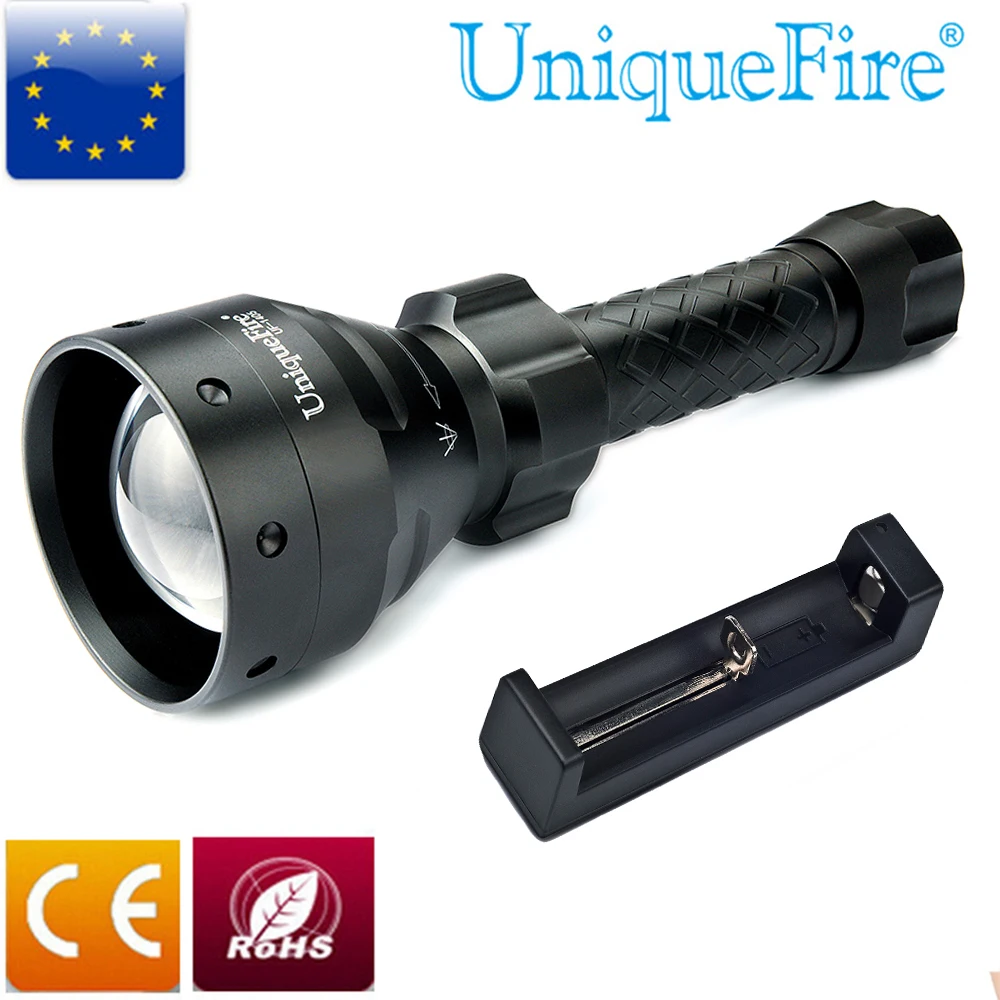 

UniqueFire Waterproof 1406 IR 940NM LED Zoomable 3 Modes Tactical Flashlight Coyote Hog Hunting Light Lamp Torch