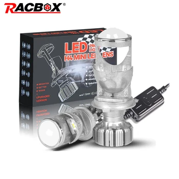 Racbox 2pcs H4 Mini Led Projector Lens Automobles LED Bulb Conversion Kit Hi/Lo Beam Headlight 5500K White 12V 24V
Racbox 2pcs H4 Mini Led Projector Lens Automobles LED Bulb Conversion Kit Hi/Lo Beam Headlight 5500K White 12V 24V