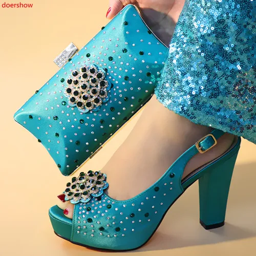 doershow African Woman Matching Italian Shoe and Bag Set Decorated with Rhinestone Nigerian Women Wedding Shoes and Bag HXX1-49
doershow African Woman Matching Italian Shoe and Bag Set Decorated with Rhinestone Nigerian Women Wedding Shoes and Bag HXX1-49