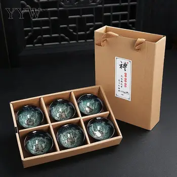 6 Pcs/Set Chinese Ceramic Tea Cup Ice Cracked Glaze Cup Kung Fu Teaset Small Porcelain Tea Bowl Teacup Tea Accessories Drinkware
6 Pcs/Set Chinese Ceramic Tea Cup Ice Cracked Glaze Cup Kung Fu Teaset Small Porcelain Tea Bowl Teacup Tea Accessories Drinkware