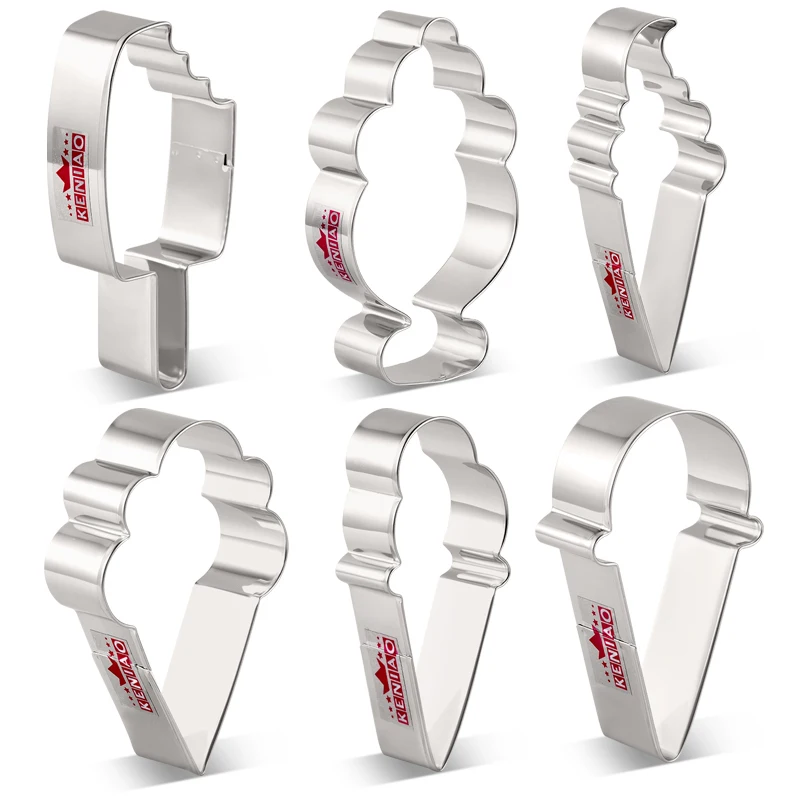 KENIAO Ice Cream / Popsicle / Sundae Cookie Cutter for Summer - Biscuit and Fondant Cutter - Stainless Steel
KENIAO Ice Cream / Popsicle / Sundae Cookie Cutter for Summer - Biscuit and Fondant Cutter - Stainless Steel