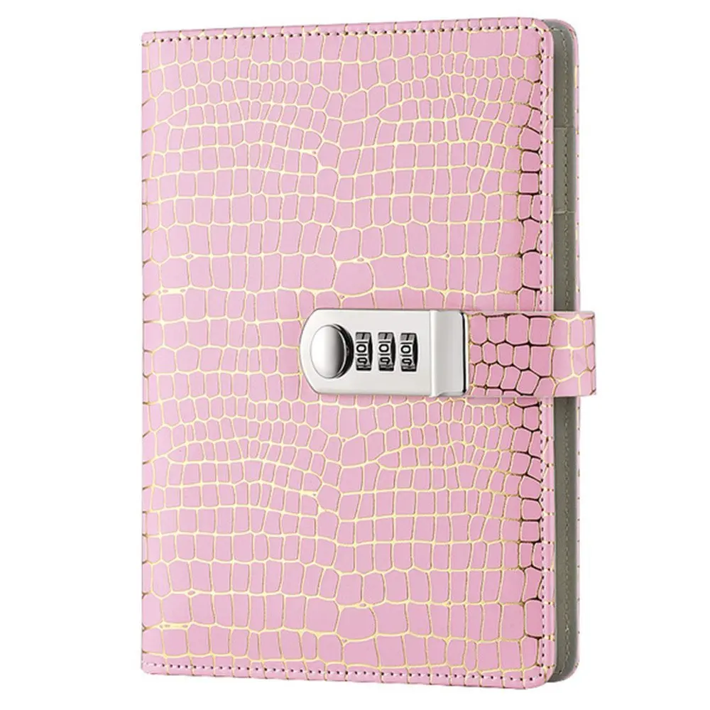 

TATCAT Lockable Diaries Leather Locking Journal Writing Notebook Vintage Lock Planner Agenda Personal Diary TPN095