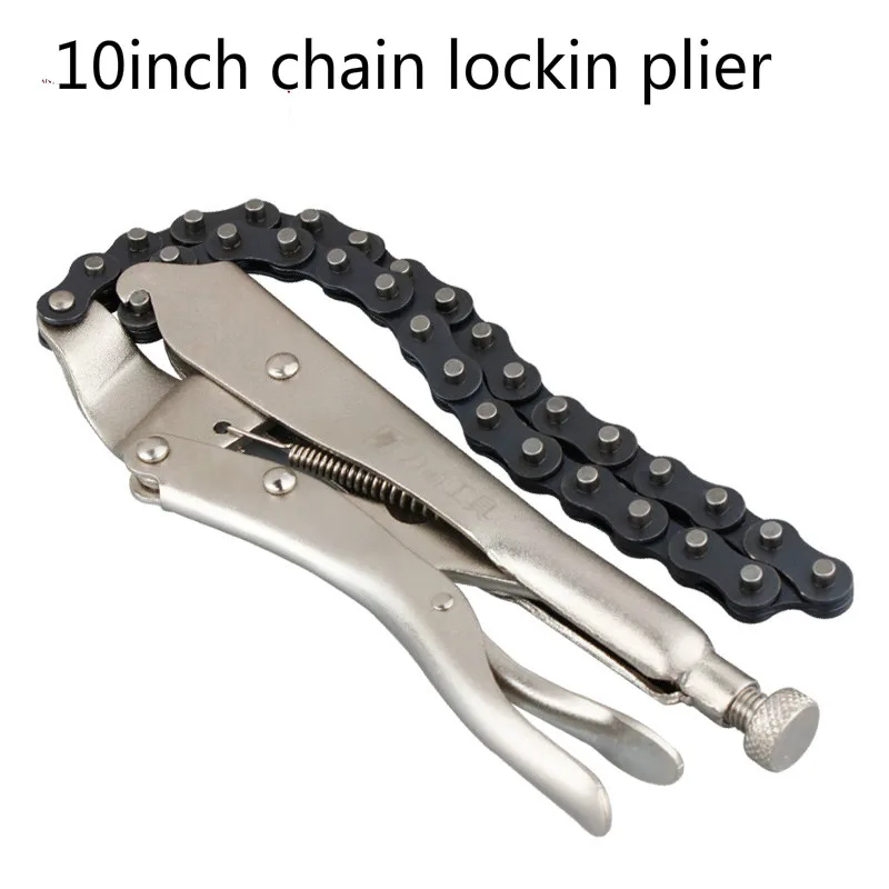 10 Inch Chain Pliers Adjustable Professional Welding Fixed Tool chain locking plier Chain wrench/quick clamp pliers
10 Inch Chain Pliers Adjustable Professional Welding Fixed Tool chain locking plier Chain wrench/quick clamp pliers