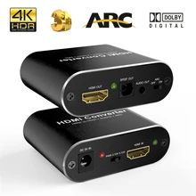 4K HDMI Audio Extractor 5.1 extractor HDMI-compatible splitter HD To Audio Extractor Optical TOSLINK SPDIF 4K HDMI Audio Extractor 5.1 extractor HDMI-compatible splitter HD To Audio Extractor Optical TOSLINK SPDIF