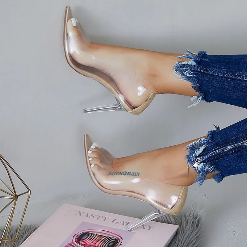 New 2019 Autumn Clear Heels Women Pumps Pointed Toe Stilettos Party Shoes Woman Transparent Perspex High Heels Shoes Size 35-42
New 2019 Autumn Clear Heels Women Pumps Pointed Toe Stilettos Party Shoes Woman Transparent Perspex High Heels Shoes Size 35-42
