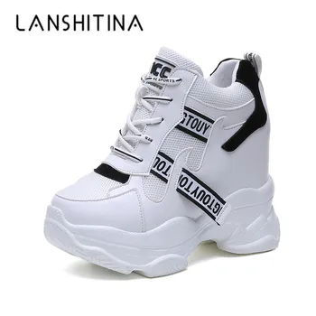 2020 New Women Sneakers Mesh Casual Platform Trainers Fashion White Shoes 11 CM Heels Wedges Breathable Woman Spring Mesh Shoes
2020 New Women Sneakers Mesh Casual Platform Trainers Fashion White Shoes 11 CM Heels Wedges Breathable Woman Spring Mesh Shoes