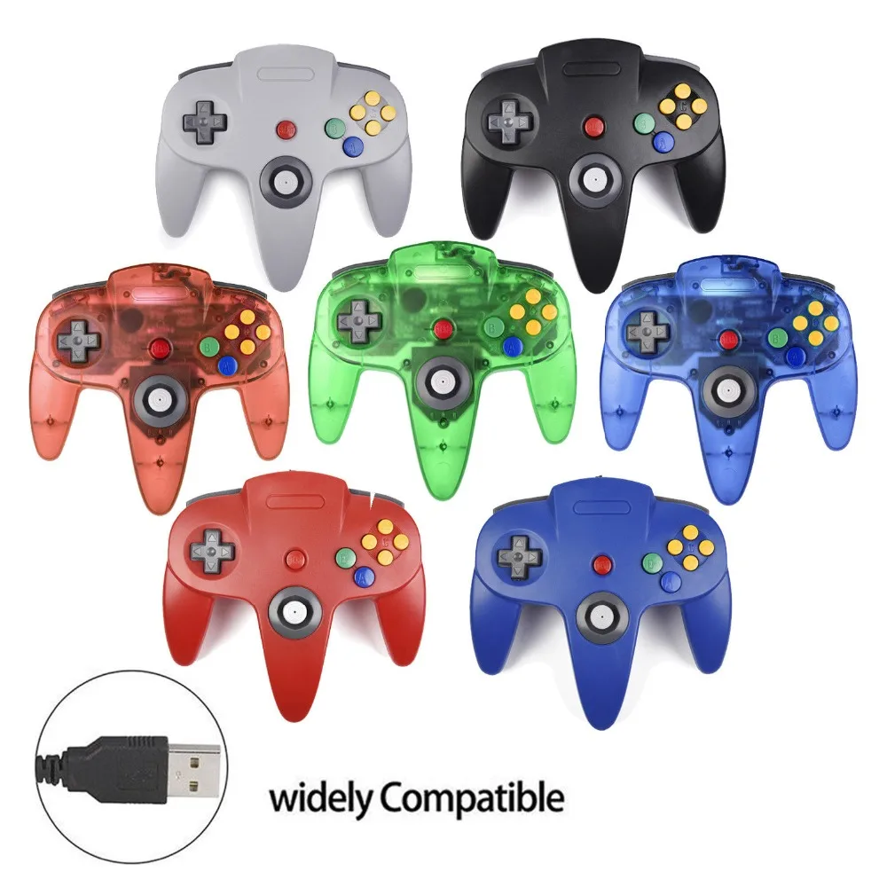 Wired USB N64 Controller Joystick Games Gamepad Joypad For Gamecube Controle For N64 PC For Mac Black Gamepad
Wired USB N64 Controller Joystick Games Gamepad Joypad For Gamecube Controle For N64 PC For Mac Black Gamepad