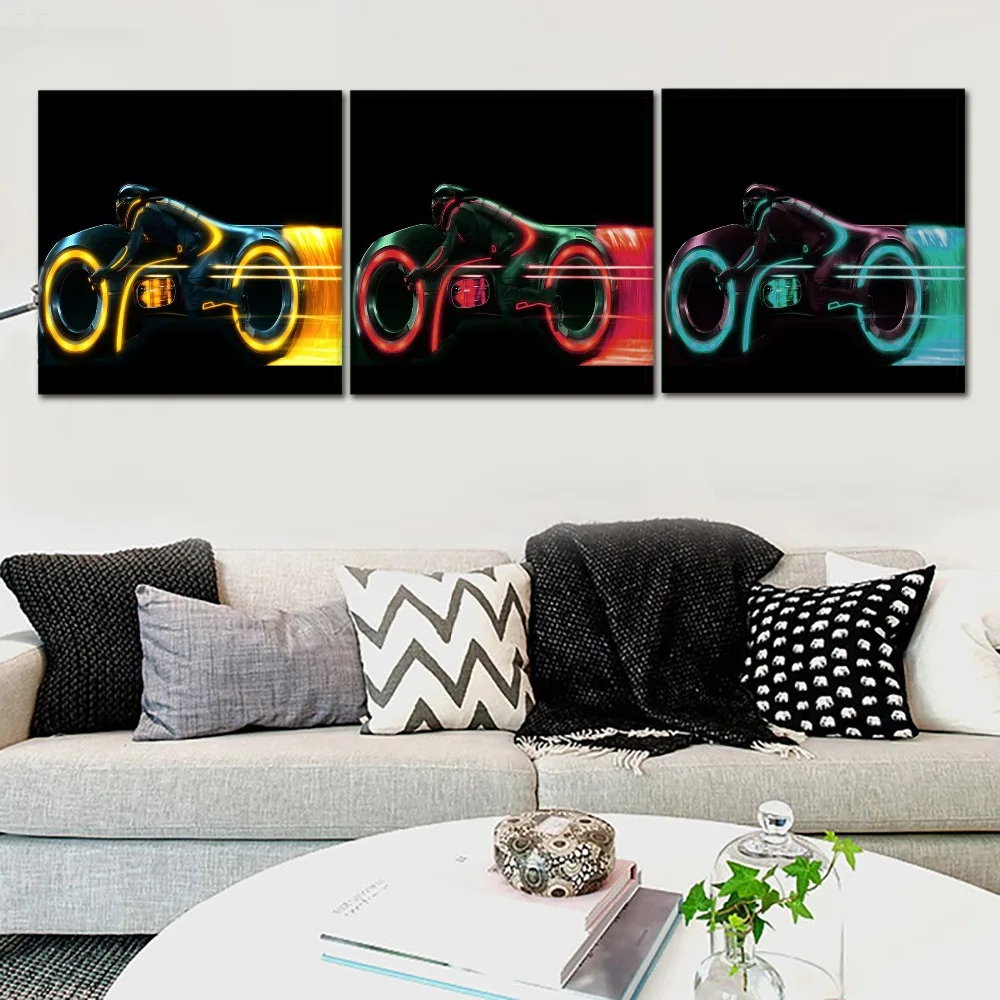 Canvas HD Printed Modern Wall Art Pictures Home Decor Framework 1Pcs/3Pcs Movie TRON Legacy Car Painting Motorcycle Poster
Canvas HD Printed Modern Wall Art Pictures Home Decor Framework 1Pcs/3Pcs Movie TRON Legacy Car Painting Motorcycle Poster