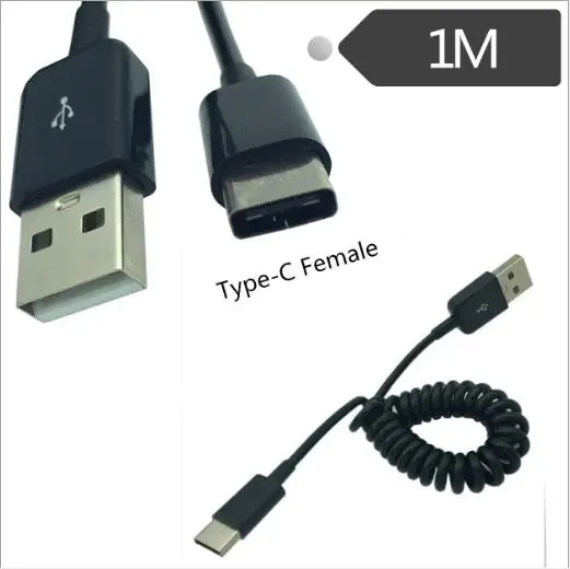 USB spring cable USB 3.1 tpye-c female to USB 2.0 public for Huawei / Android mobile phone data cable
USB spring cable USB 3.1 tpye-c female to USB 2.0 public for Huawei / Android mobile phone data cable