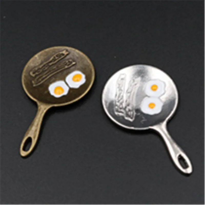 6pcs Ancient bronze /silver breakfast pan charm earrings necklace DIY handmade fashion jewelry alloy pendants A561
6pcs Ancient bronze /silver breakfast pan charm earrings necklace DIY handmade fashion jewelry alloy pendants A561