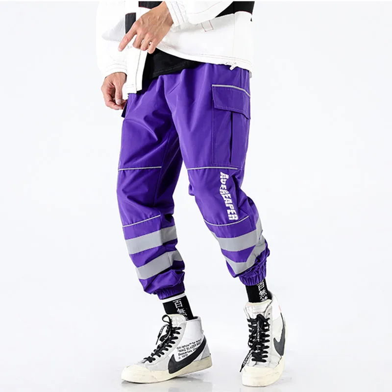 Multiple Pockets Cargo Pocket Nylon Track Pant Reflective Stripe Men Jogger Pants Streetwear Hipster Elastic Waist
Multiple Pockets Cargo Pocket Nylon Track Pant Reflective Stripe Men Jogger Pants Streetwear Hipster Elastic Waist