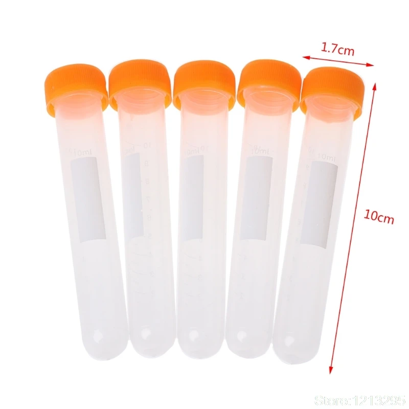 5Pcs/Set 10ml Screw Plastic Centrifuge Tube Tubes Lid With a Scale Culture Vessels
5Pcs/Set 10ml Screw Plastic Centrifuge Tube Tubes Lid With a Scale Culture Vessels