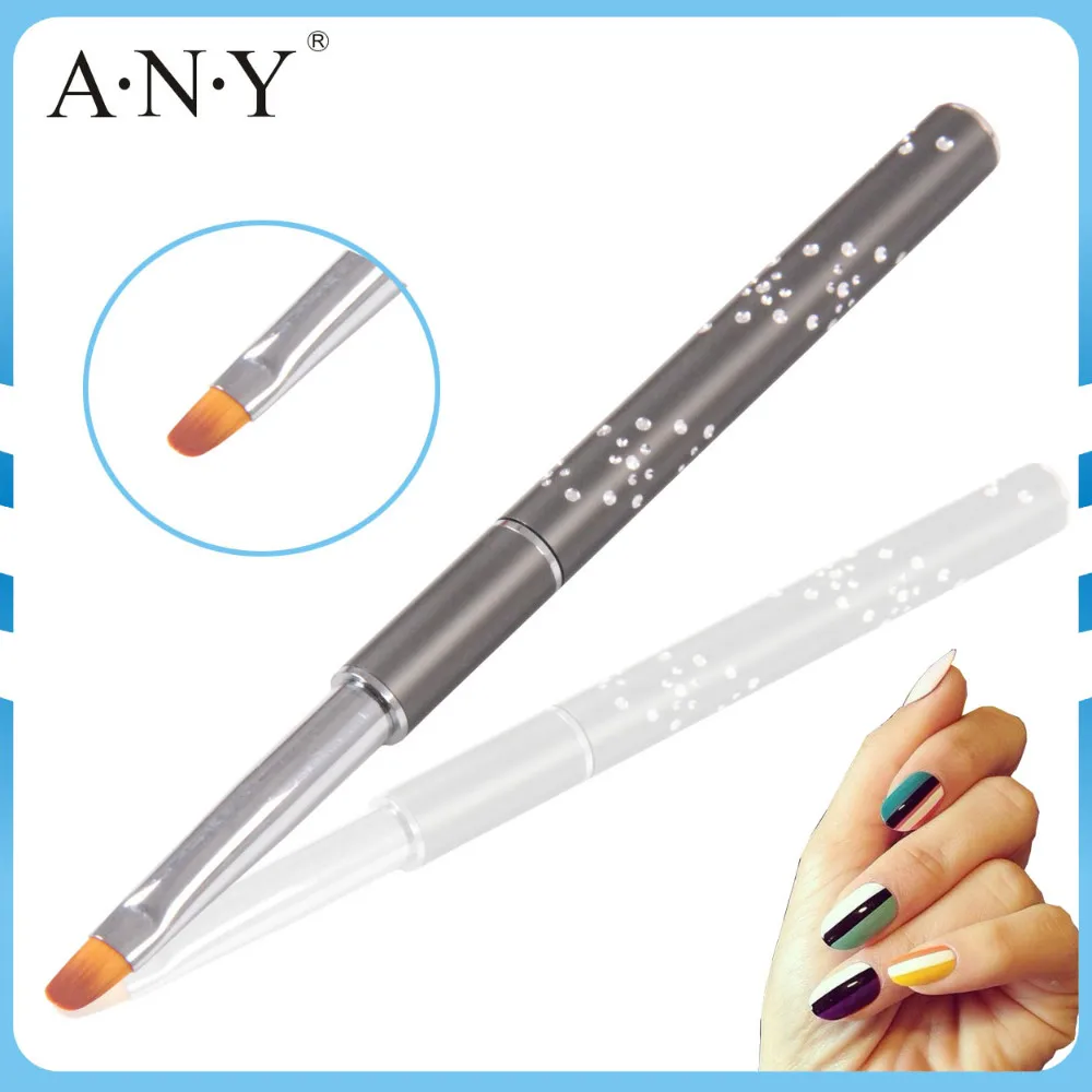Free Shipping ANGNYA Glitter Metal Handle Double-Colored Nylon Hair 6#/Oval UV Gel Brush With Cap Single Piece A021
Free Shipping ANGNYA Glitter Metal Handle Double-Colored Nylon Hair 6#/Oval UV Gel Brush With Cap Single Piece A021