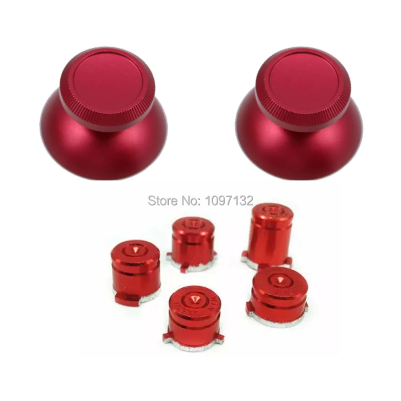 Aluminium Alloy Metal Joystick Mushroom Caps 9mm Bullet Shape Button set for Xbox Onexboone Controller Gamepad (5)