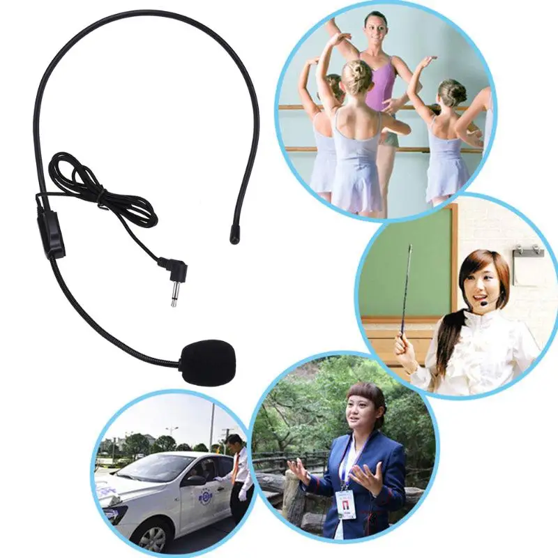 Portable Lightweight Wired 3.5mm Plug Tour Guide Teaching Speech Headset microphone Megaphone Mic lecture teaching Loud Speaker
Portable Lightweight Wired 3.5mm Plug Tour Guide Teaching Speech Headset microphone Megaphone Mic lecture teaching Loud Speaker