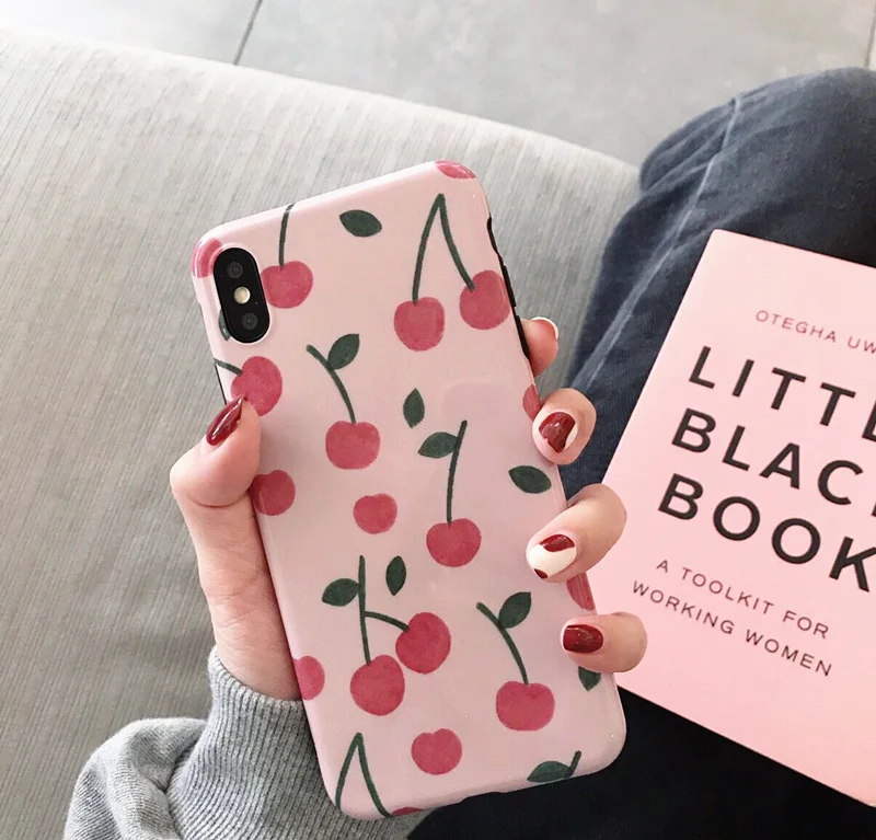 For Fruit Cherry iPhone xs max Mobile Shell Apple 8plus/7/X/XR Soft Silicone 6s Fresh Pink Girl Mobile Shell
For Fruit Cherry iPhone xs max Mobile Shell Apple 8plus/7/X/XR Soft Silicone 6s Fresh Pink Girl Mobile Shell