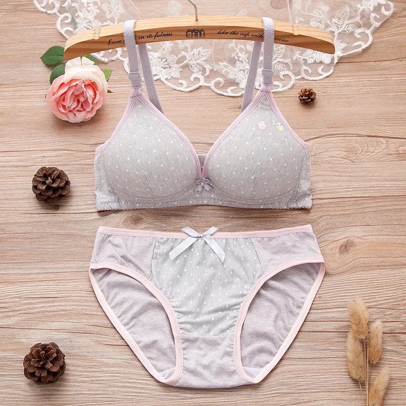 pretty Bra Set for Girls Teen Kids First Try on Training Bra+Pantie Sets Young Girl Small Breasts Cotton Print Underwear bras
pretty Bra Set for Girls Teen Kids First Try on Training Bra+Pantie Sets Young Girl Small Breasts Cotton Print Underwear bras