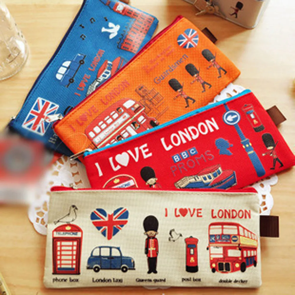 Pencil Bag Case Canvas Cosmetic Makeup Pouch Coin Purse Pen Bags British Style Cartoon Students School Stationery Organizer F317
Pencil Bag Case Canvas Cosmetic Makeup Pouch Coin Purse Pen Bags British Style Cartoon Students School Stationery Organizer F317