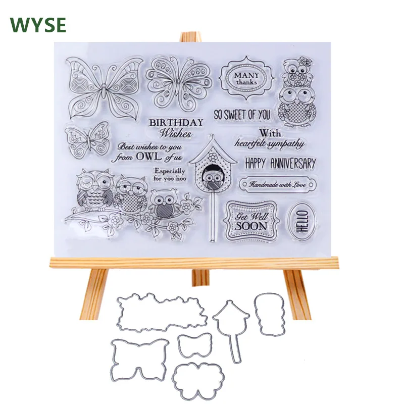 Animal Stamps and Dies Butterfly Clear rubber stamp Metal cutting dies for DIY Craft Paper Card Making scrapbooking decoration
Animal Stamps and Dies Butterfly Clear rubber stamp Metal cutting dies for DIY Craft Paper Card Making scrapbooking decoration