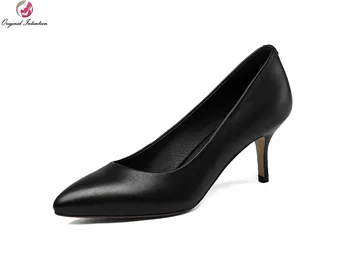 Original Intention Women Pumps Fashion Cow Leather Pointed Toe Thin Heels Pumps Popular Black Grey Shoes Woman US Size 3.5-10
Original Intention Women Pumps Fashion Cow Leather Pointed Toe Thin Heels Pumps Popular Black Grey Shoes Woman US Size 3.5-10
