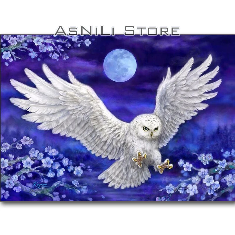 New 5D DIY Diamond Painting "White owl animal" Embroidery Full Square Diamond Cross Stitch Rhinestone Mosaic Painting Decor Gift
New 5D DIY Diamond Painting "White owl animal" Embroidery Full Square Diamond Cross Stitch Rhinestone Mosaic Painting Decor Gift