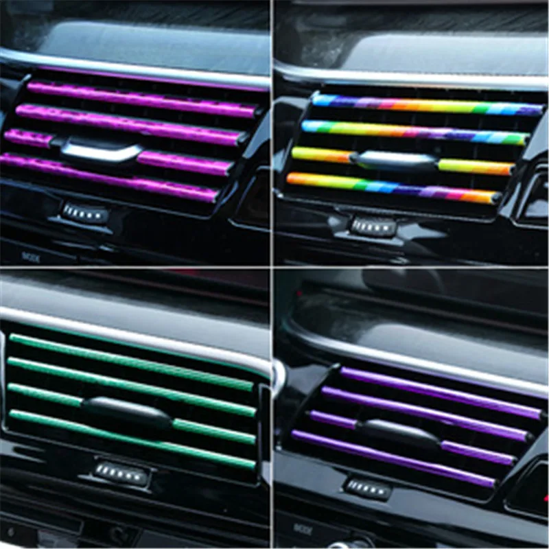 Car Air Conditioning Outlet Strip Clip Interior Modification Console Grille Strip Cover Trim Colorful Sequin Decoration
Car Air Conditioning Outlet Strip Clip Interior Modification Console Grille Strip Cover Trim Colorful Sequin Decoration