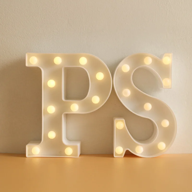 Creative LED Letter Night Light 26 English Alphabet Lamp For Bedroom Children Room Party Birthday Wedding Decoration Supplies
Creative LED Letter Night Light 26 English Alphabet Lamp For Bedroom Children Room Party Birthday Wedding Decoration Supplies