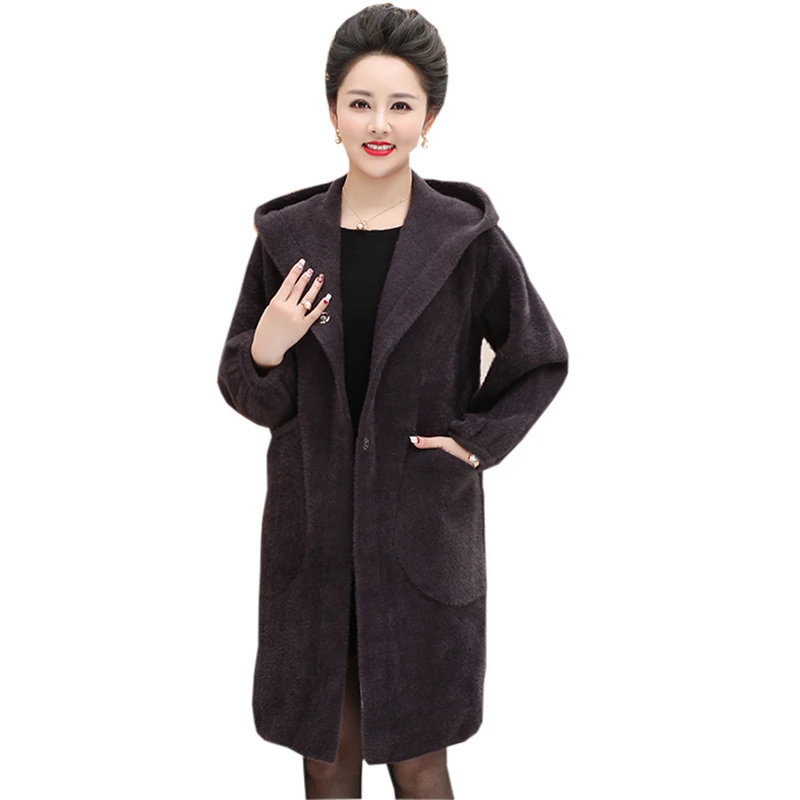 Winter Mother Mink Fur Coats Casual Hooded Long Thicken Warm Oversize Jackets Women Cashmere Outwear Mink Fur Coats FP1691
Winter Mother Mink Fur Coats Casual Hooded Long Thicken Warm Oversize Jackets Women Cashmere Outwear Mink Fur Coats FP1691