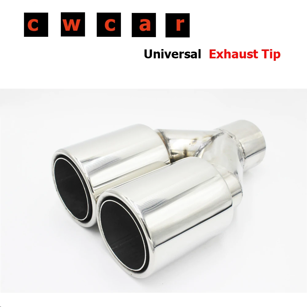 1 PCS 63MM IN -89MM OUT 304 Stainless Steel Tail Pipe 1To2 Dual Exhaust Muffler Universal Quad Tip
1 PCS 63MM IN -89MM OUT 304 Stainless Steel Tail Pipe 1To2 Dual Exhaust Muffler Universal Quad Tip