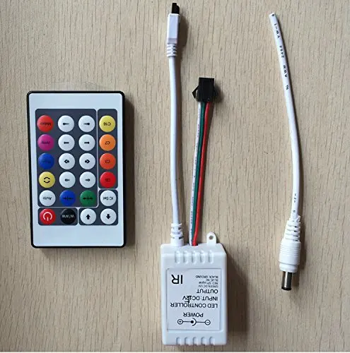 WS2801 RGB Controller 24Keys IR Remote Controller 1Year Warranty LED Controller For Strip WS2801Free Shipping
WS2801 RGB Controller 24Keys IR Remote Controller 1Year Warranty LED Controller For Strip WS2801Free Shipping