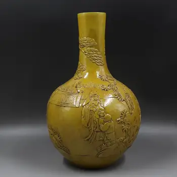 Antique Chinease QingDynasty porcelain vase,yellow Embossed character bottle,Handicrafts,best collection&adornment,Free shipping
Antique Chinease QingDynasty porcelain vase,yellow Embossed character bottle,Handicrafts,best collection&adornment,Free shipping