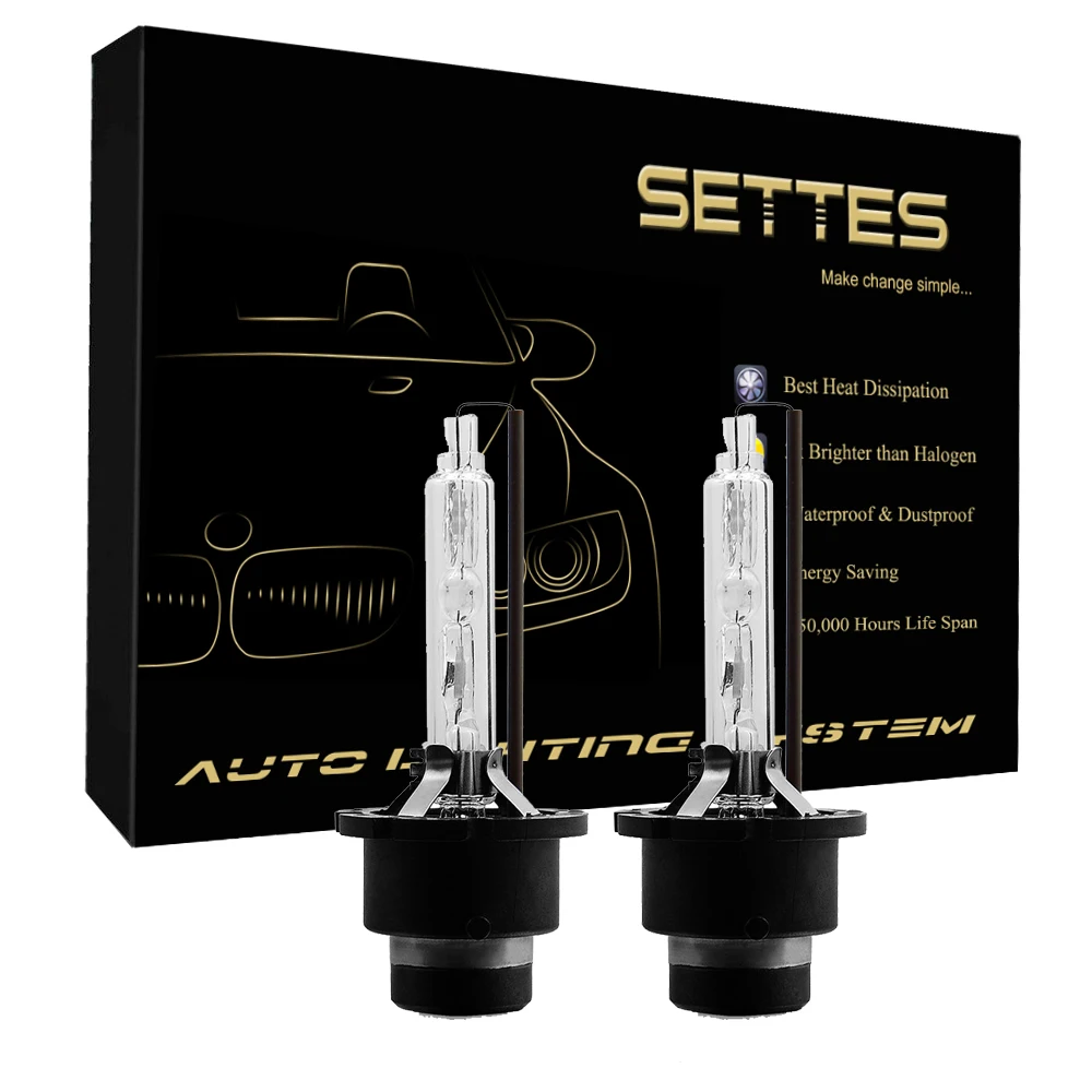 2 x D4S Genuine SETTES XENON BULB REPLACEMENT FOR PHILIPS GE OR 6000K compatible with XenEco 42402 66440
2 x D4S Genuine SETTES XENON BULB REPLACEMENT FOR PHILIPS GE OR 6000K compatible with XenEco 42402 66440