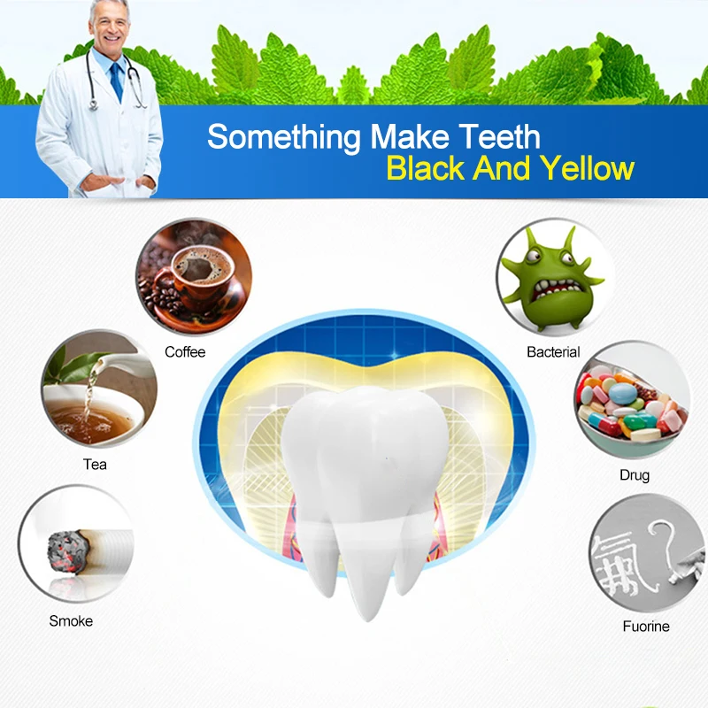 Human - 2PCS/pack White Gel Teeth Whitening Strips Oral Hygiene Care Kit Teeth Strips Whitening