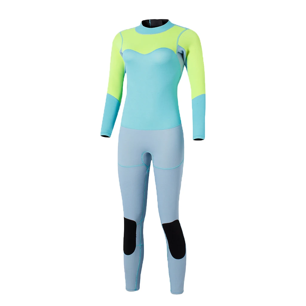 Premium 3mm Thick Neoprene Women Full Wetsuit Surfing Scuba Diving Snorkeling Swimming Suit Surfing Snorkeling Canoeing Sailing