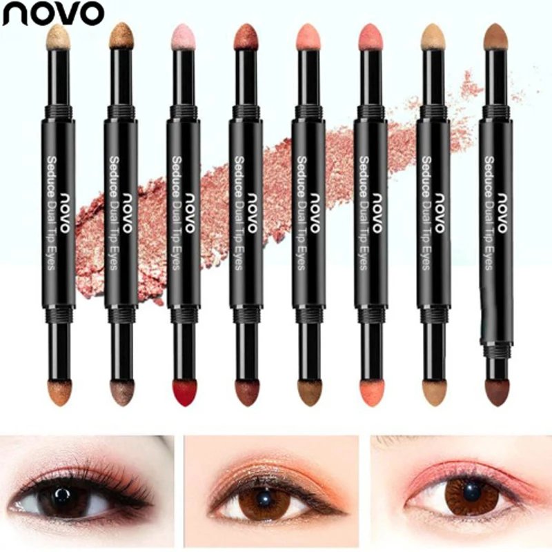 NOVO Brand Double-end Double colorAir Cushion Eye Shadow Pen Eyeshadow Stick Shimmer Matte Highlight Waterproof Eyes Makeup
NOVO Brand Double-end Double colorAir Cushion Eye Shadow Pen Eyeshadow Stick Shimmer Matte Highlight Waterproof Eyes Makeup