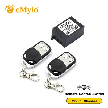 eMylo 2018 Universal RF 433Mhz DC 12V 1CH Wireless Remote Control Light Switch Black&White Transmitter Relay Receiver Switch
eMylo 2018 Universal RF 433Mhz DC 12V 1CH Wireless Remote Control Light Switch Black&White Transmitter Relay Receiver Switch