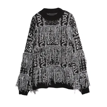 Autumn new Thai street fashion palace pattern dark flower loose round neck long sleeve sweater coat female casual long section
Autumn new Thai street fashion palace pattern dark flower loose round neck long sleeve sweater coat female casual long section