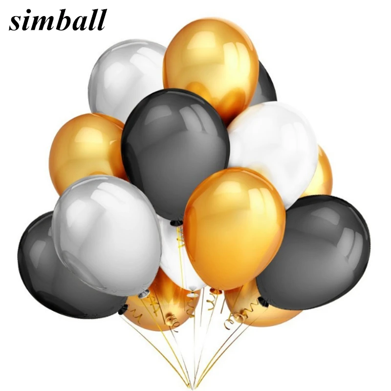 10pcs 12inch 2.8g Pearl Gold Silver Black Latex Balloons Birthday Wedding Party Decoration Air Helium Globos Kids Gifts Supplies
10pcs 12inch 2.8g Pearl Gold Silver Black Latex Balloons Birthday Wedding Party Decoration Air Helium Globos Kids Gifts Supplies