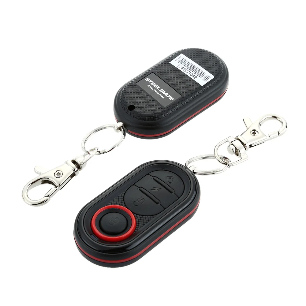 Image Steelmate 986E 1 Way Motorcycle Alarm System Remote Engine Start Motorcycle Engine Immobilization with Mini Transmitter