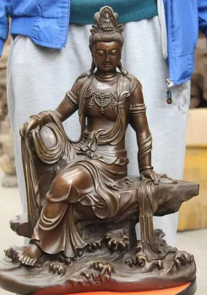 S1794 17 Buddhism Copper Bronze freedom Guan Yin Kwan-Yin Boddhisattva Goddess Statue discount 30% (C0324)
S1794 17 Buddhism Copper Bronze freedom Guan Yin Kwan-Yin Boddhisattva Goddess Statue discount 30% (C0324)